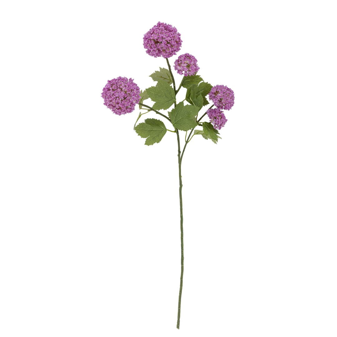 82072836 - Snowball Stem, Purple, Artificial Flowers STOCK: 73