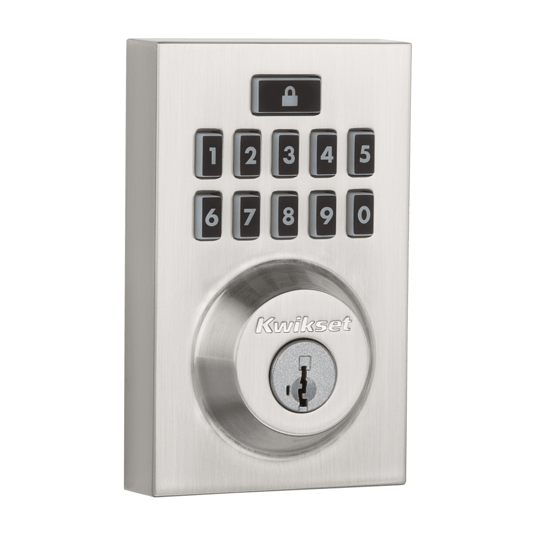 913 SmartCode® Contemporary Electronic Deadbolt featuring SmartKey Security™ in Satin Nickel