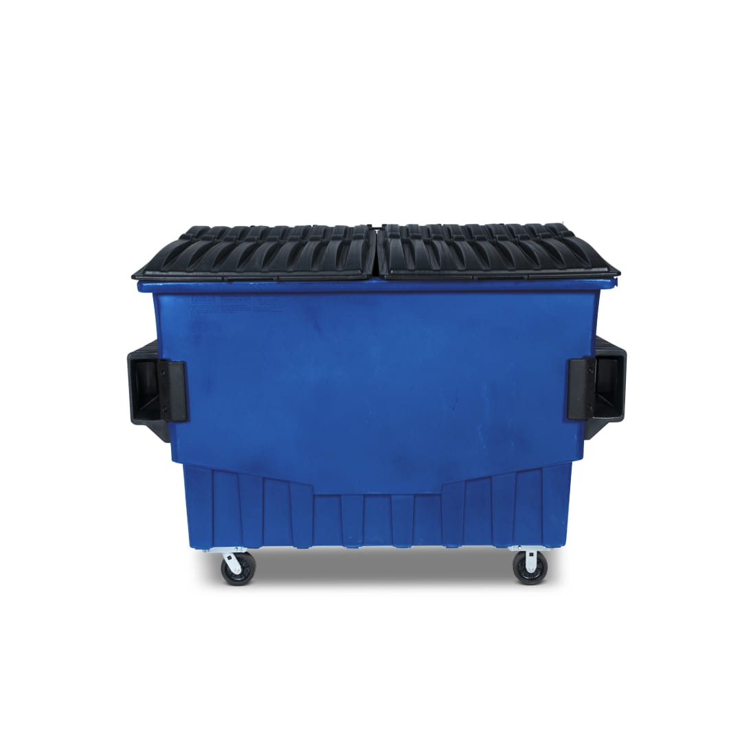 3 Cubic Yard 1500 lbs. Capacity Front Load Container - Blue