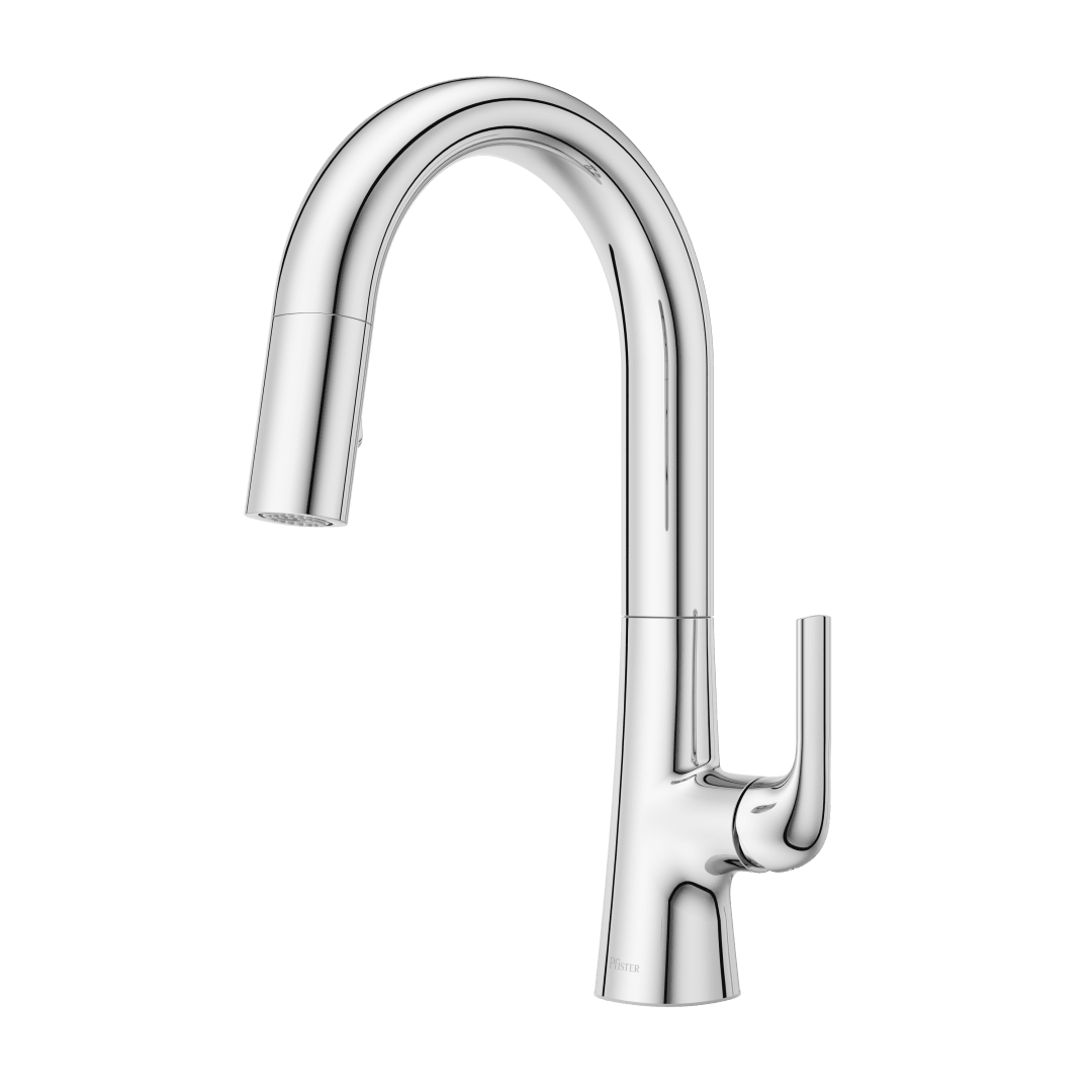 Beringer 1-Handle Pull-Down Kitchen Faucet in Polished Chrome