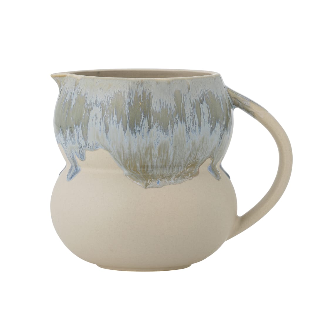 82072617 - Luna Milk Jug, Blue, Stoneware STOCK: 300