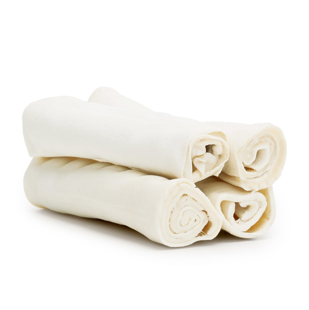 Treatly American Sourced Beefhide Rolls Natural, Medium, 4 Pack