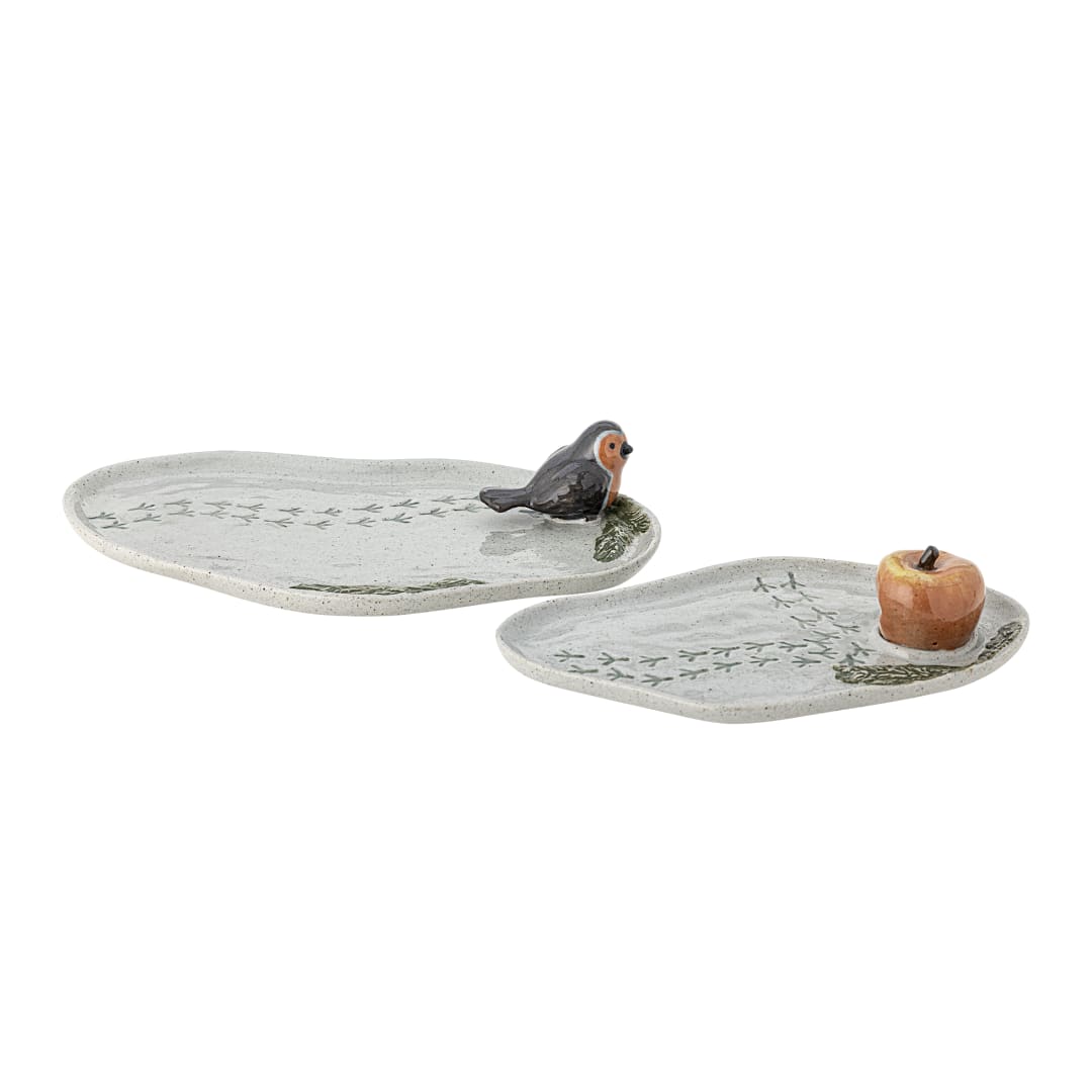 82062848 - Bleak Serving Plate, Grey, Stoneware STOCK: 300