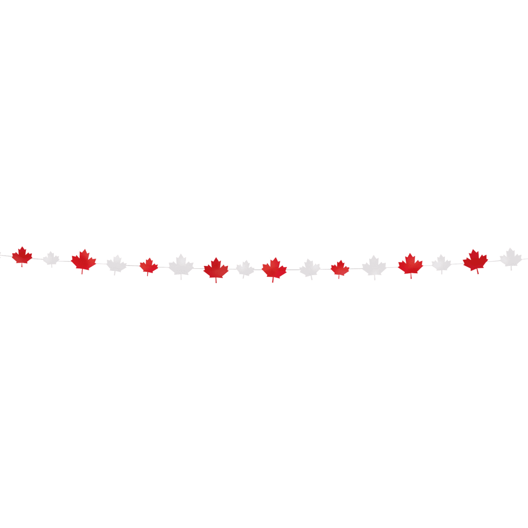 Canada Day Paper Garland, 9 ft