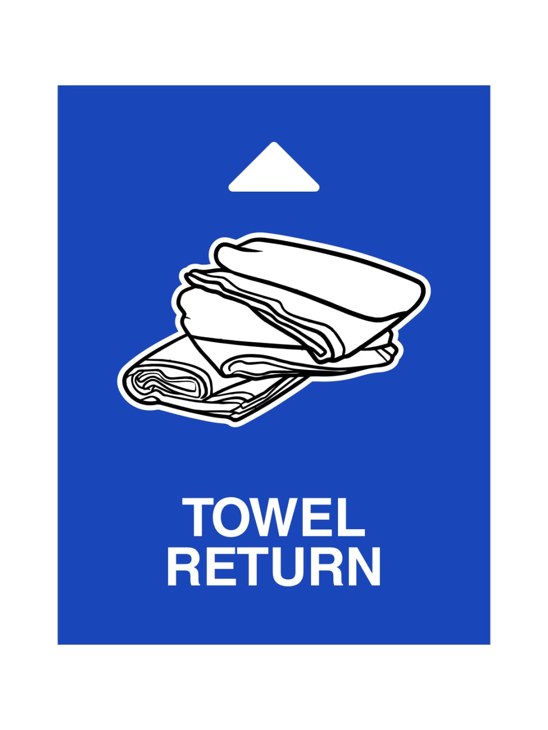 AURA - Sign - Towel Return - Blue