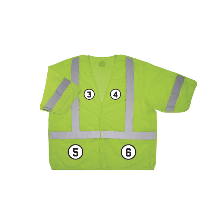 GloWear 8315BA Hi-Vis Breakaway Safety Vest - Type R, Class 3, Hook & Loop