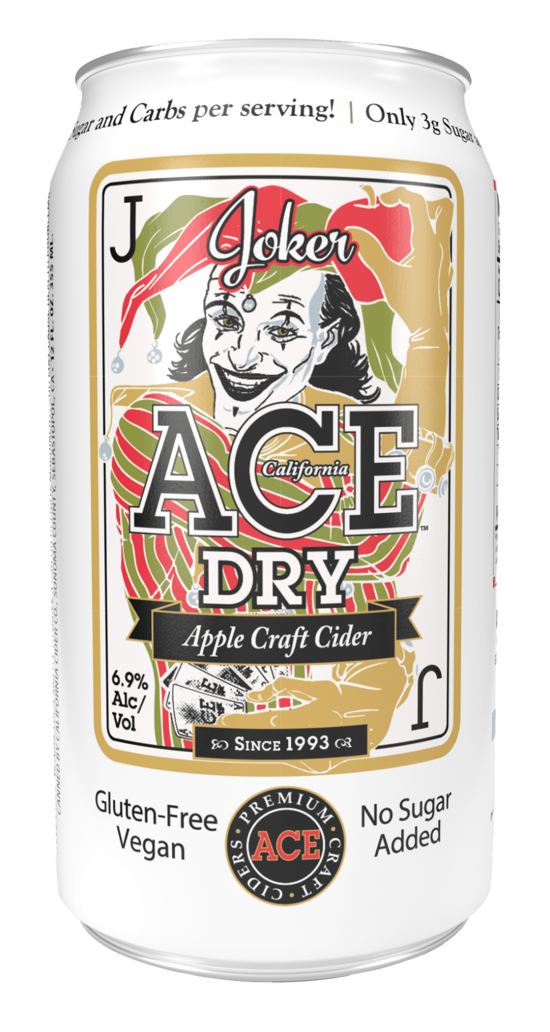 ACE Joker DRY Cider 12 oz Can