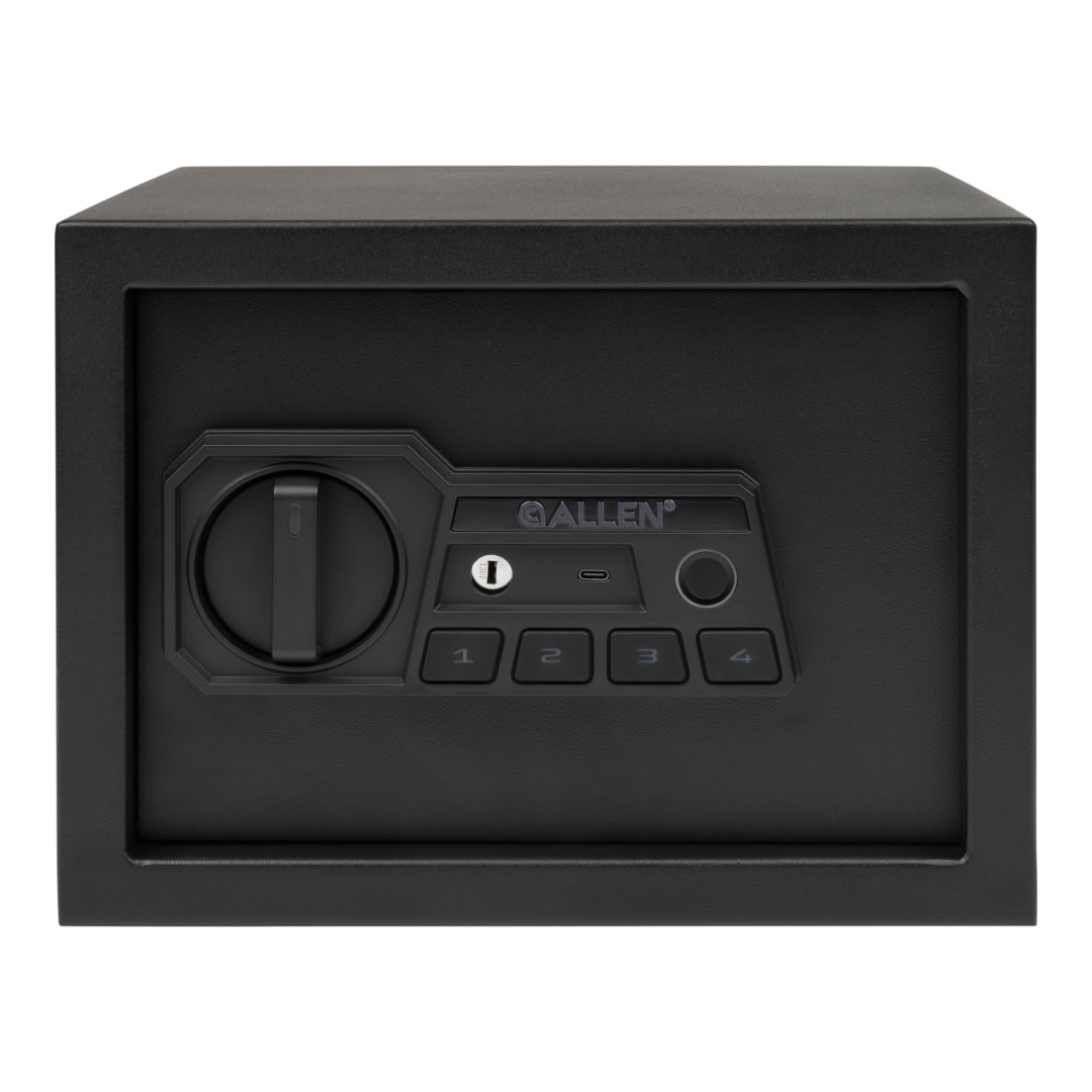 Allen Company Fingerprint and Keypad Handgun Box Safe, Medium, Black