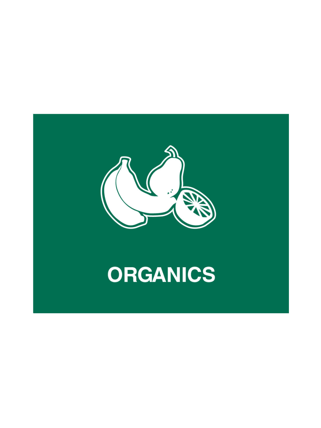  VISION - Sign - Organics - Green