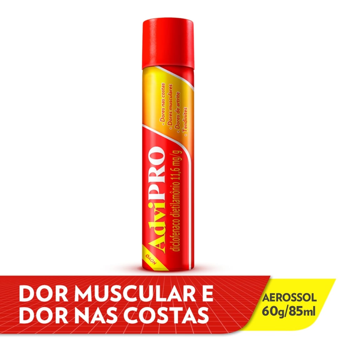 AdviPRO Aerosol Analgésico para Alívio Rápido de Dores no corpo 60g