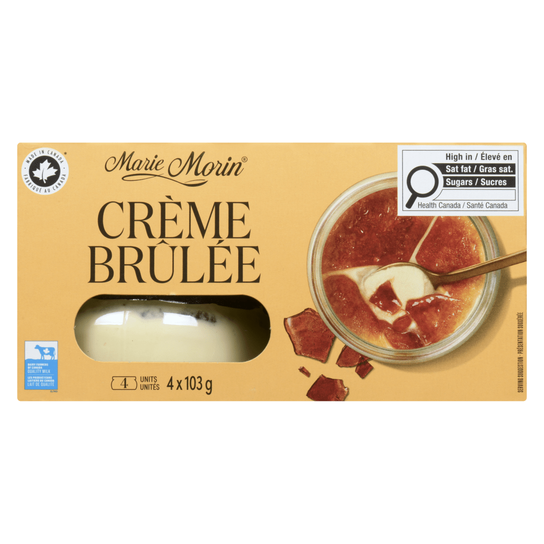 Marie Morin Crème Brûlée Dessert, 4 x 103g