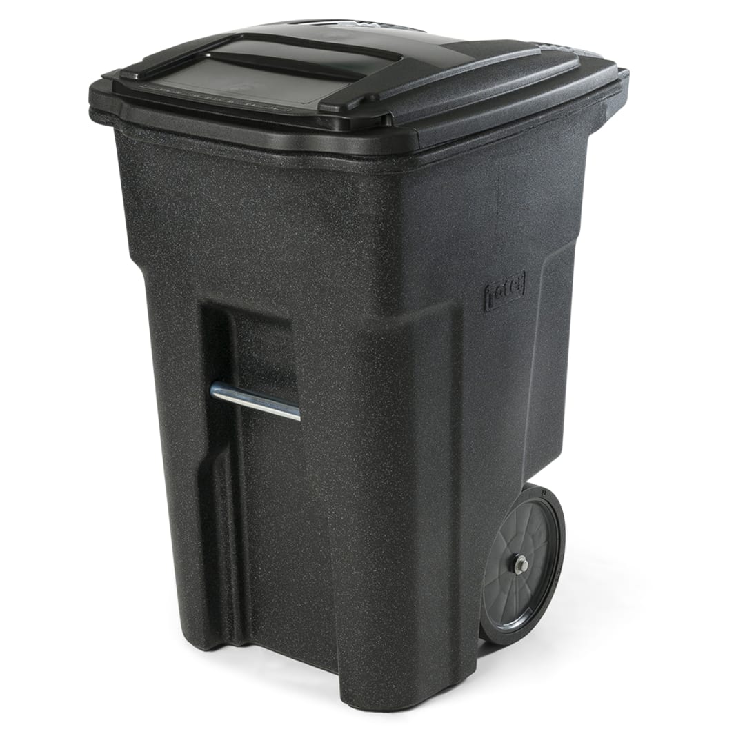 48 Gal. Trash Can with Smooth Wheels and Lid