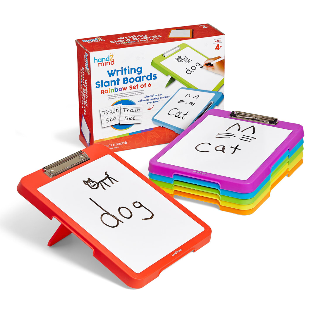 Writing Slant Boards, Rainbow Set of 6
