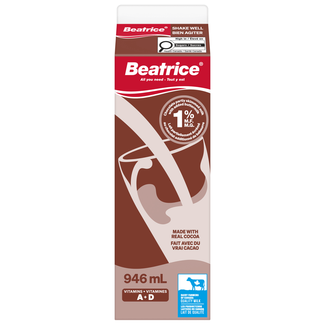 Beatrice Partly Skimmed Chocolate Milk 1%, 946mL