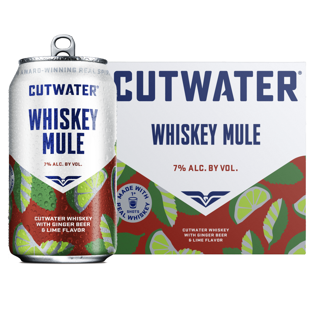 Cutwater Bourbon Whiskey Mule, 4 Pack 12 fl oz Cans