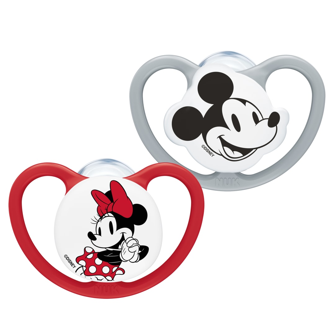 NUK PM PACI SI1 AIR MICKEY CL1 RED 2/BOX