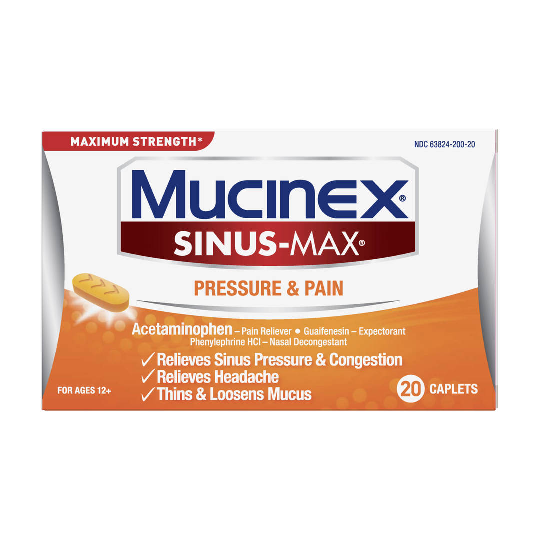 MUCINEX® SINUS-MAX® - Pressure & Pain 24/20 ct.