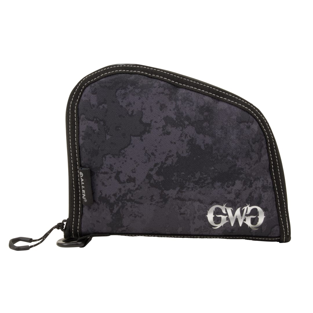 Girls With Guns® Midnight Lockable 8" Compact Handgun Case, Black/Shade™ Blackout Camo