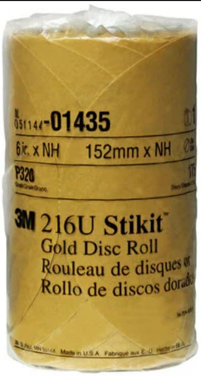 6" Gold Stikit Disc - 320G