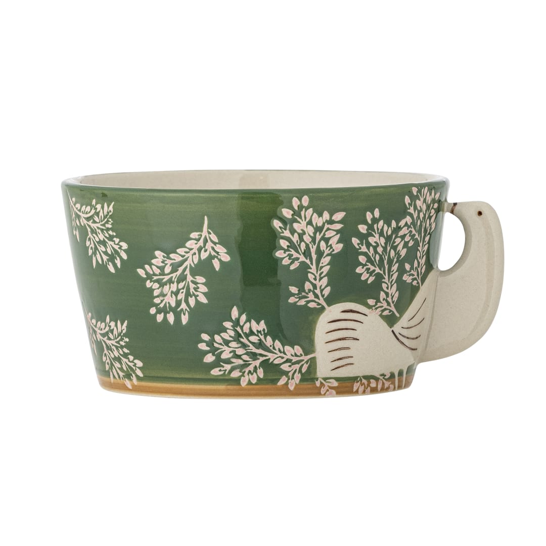 82072667 - Hezha Bowl, Green, Stoneware STOCK: 91