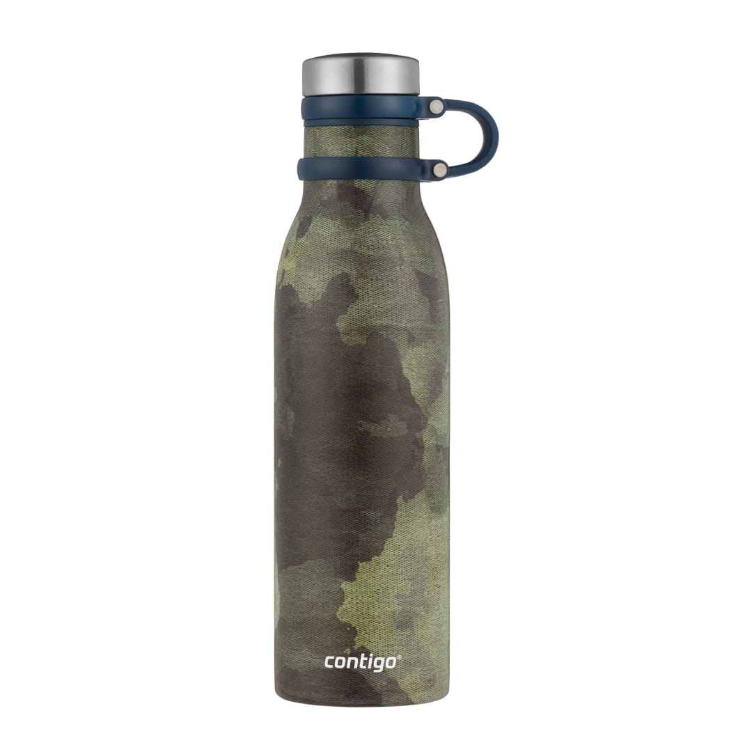 Contigo® Botella de Agua Matterhorn Couture, Botella Térmica de Acero Inoxidable, Libre de BPA, 100% a prueba de derrames, Termo con Tecnología Thermalock, 591 ml, Camuflajeado
