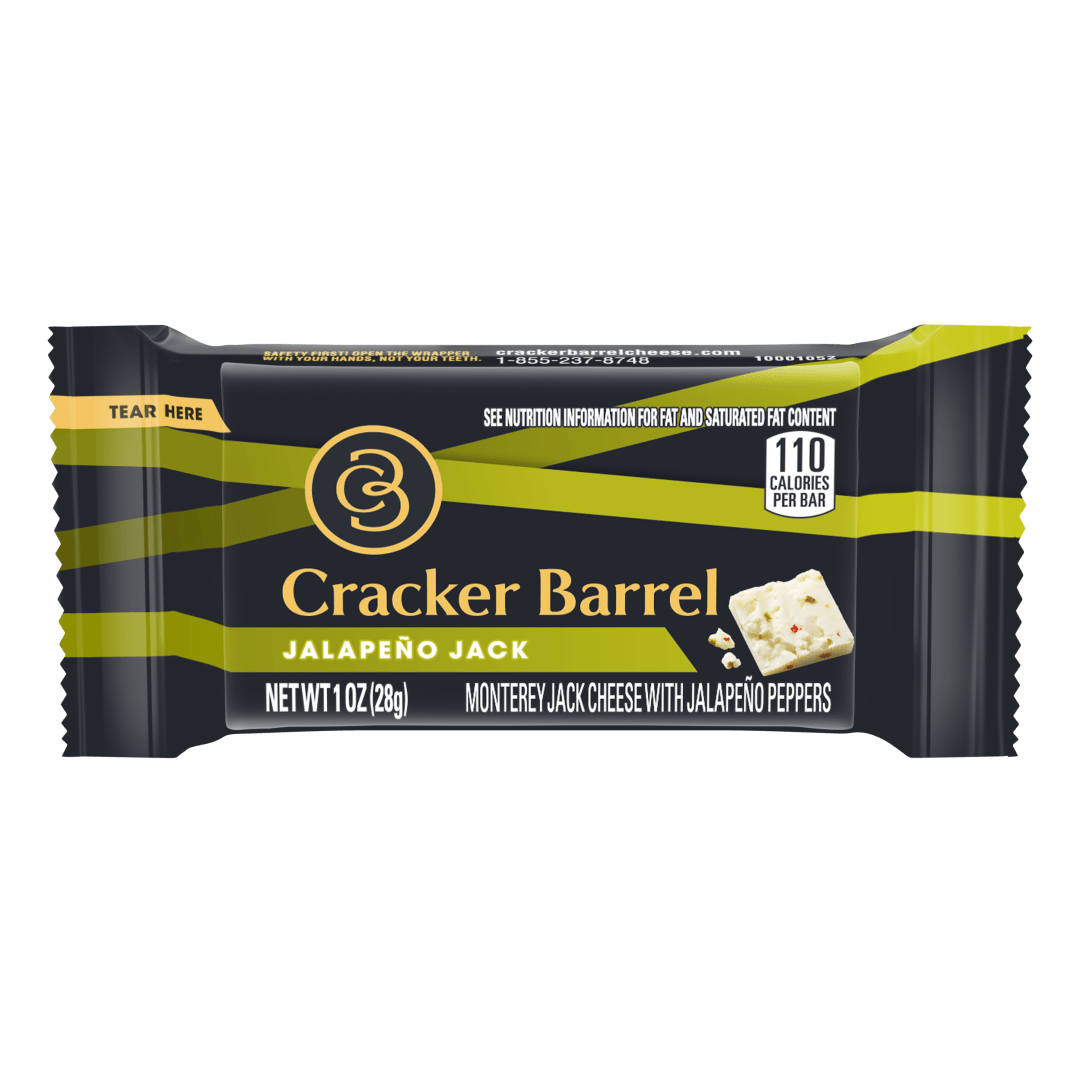 Cracker Barrel Jalapeno Jack Cheese, 1 oz Bar