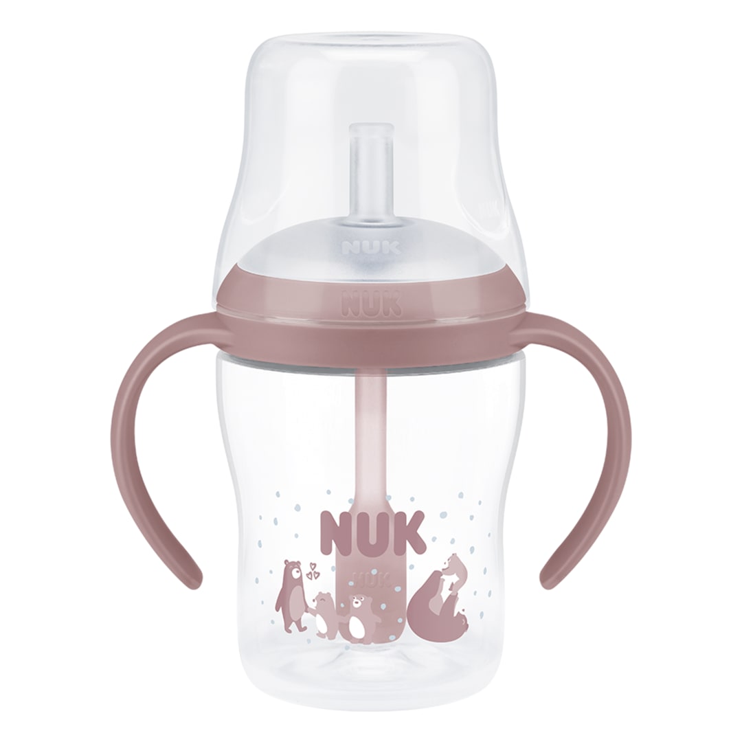 NUK PM 150ML PP LBTL STRAW CL2 BEAR 1/B