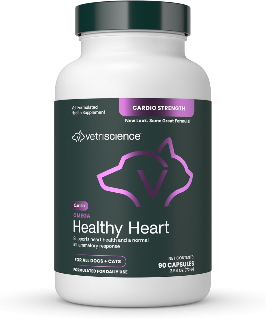 VS Omega Healthy Heart Capsules, Dogs & Cats, 90ct
