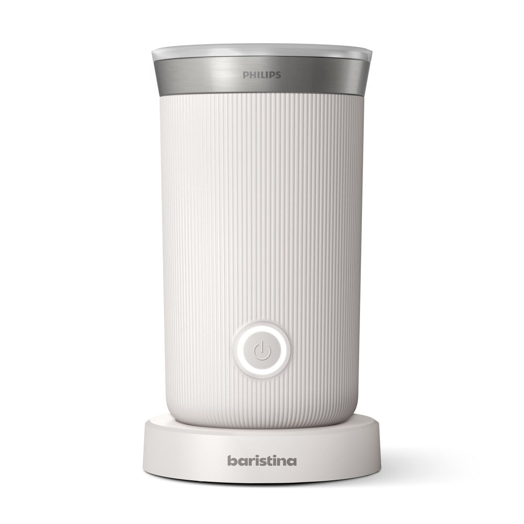 Philips Baristina Hot & Cold Milk Frother, Milky White