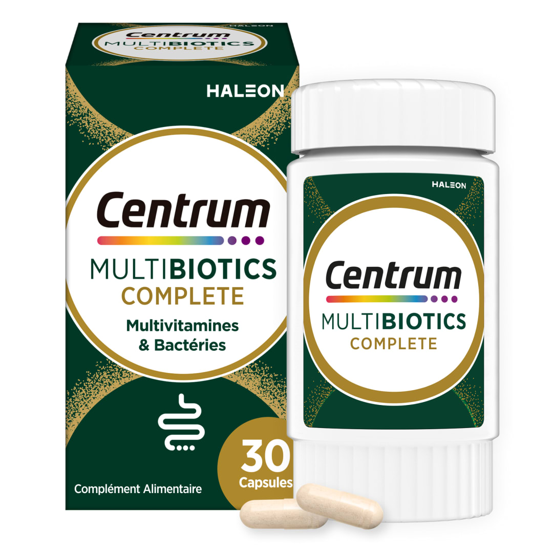 Centrum MultiBiotics Complete ∣ 18 souches de bactéries ∣ 30 capsules