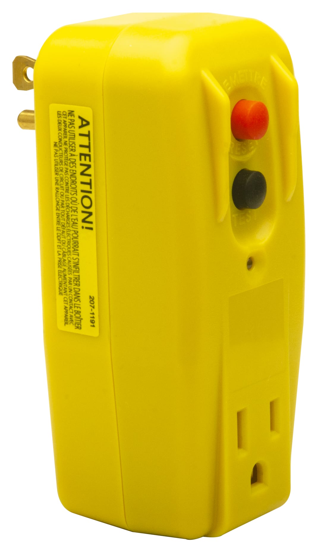 SmartWasher Adapter - GFCI Single Outlet 110v Yellow