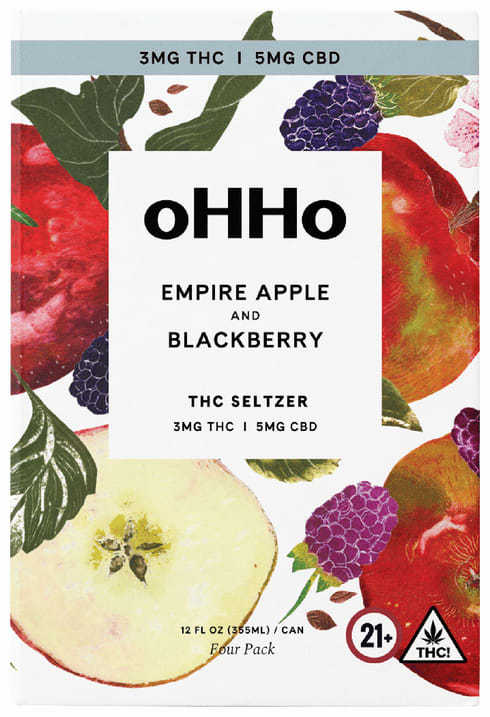 Ohho Empire Apple Blackberry Thc 3MG Can 6/4 12