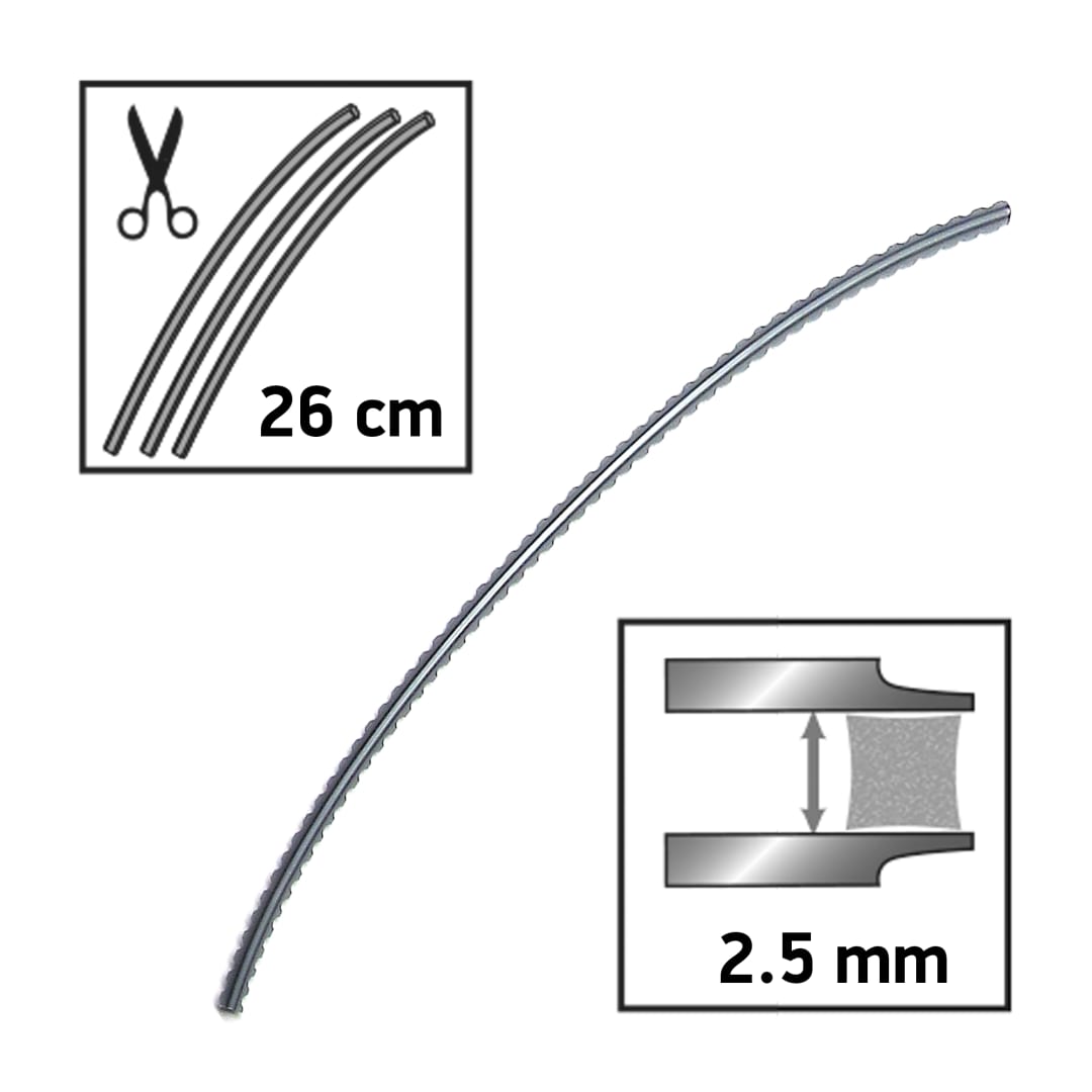 Flexiblade™ Serrated Trimmer Line, 2.5mm x 26cm, Precut, 50pcs