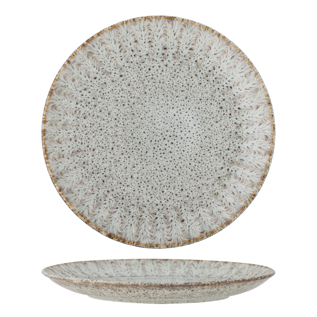 82068321 - Fleur Plate, Nature, Stoneware STOCK: 300