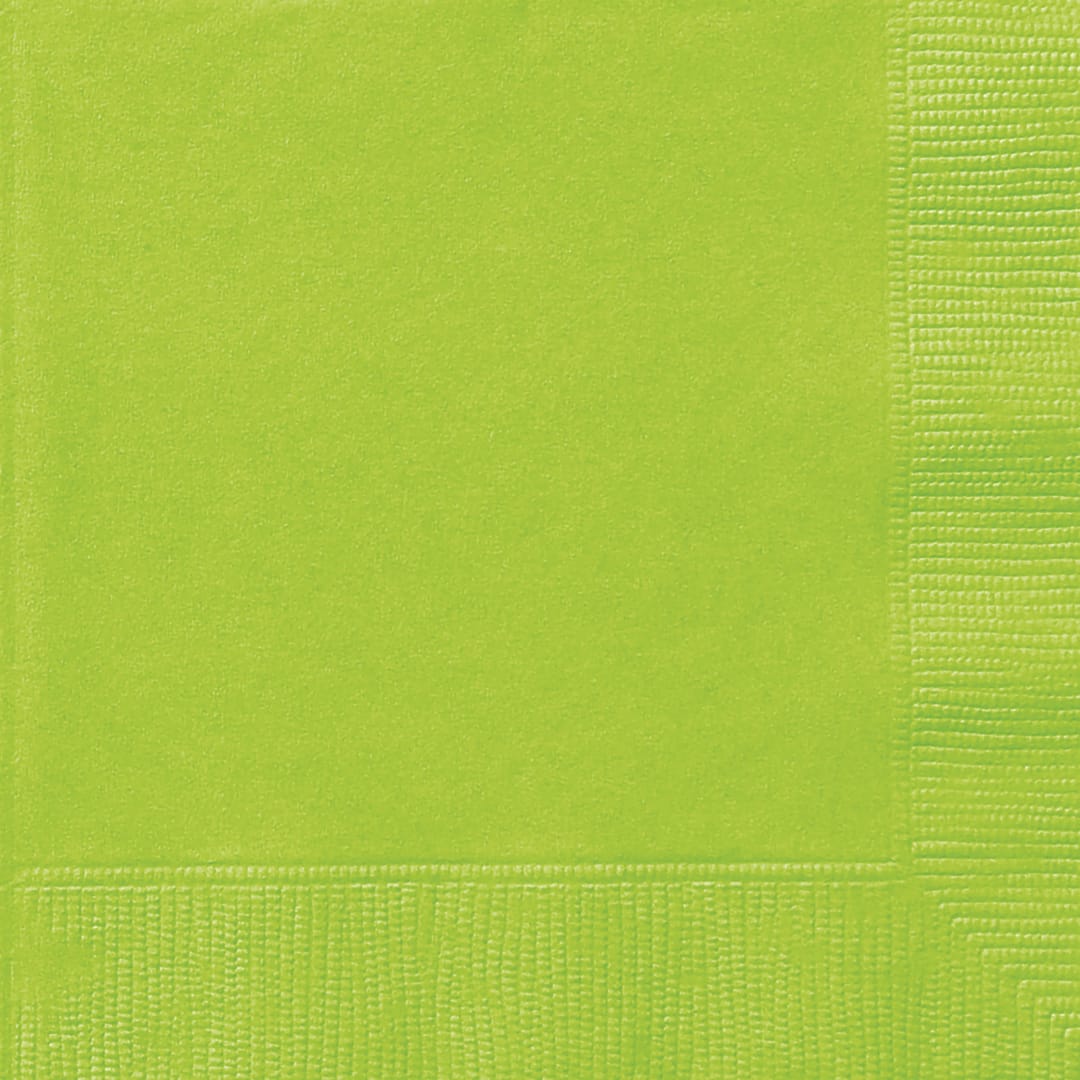 Neon Green Solid Dinner Napkins, 40ct