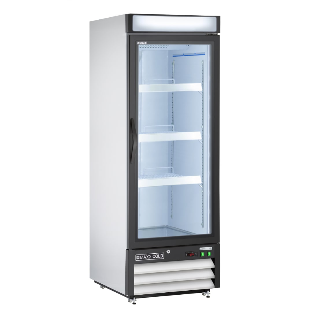 MXM1-16FHC - 25" Glass Door Merchandiser Freezer, Free Standing - 16 Cu. Ft.