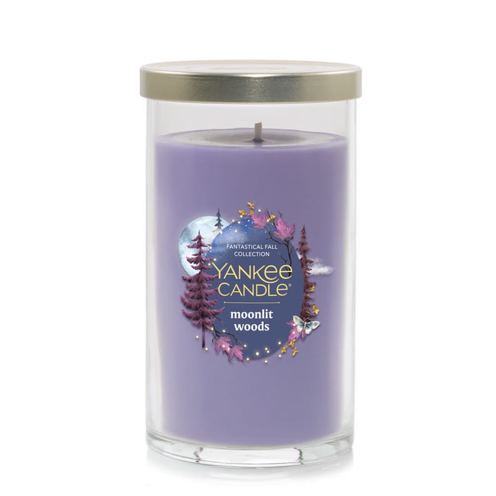 Yankee Candle Moonlit Woods Medium Pillar Scented Candles, 14.25 oz