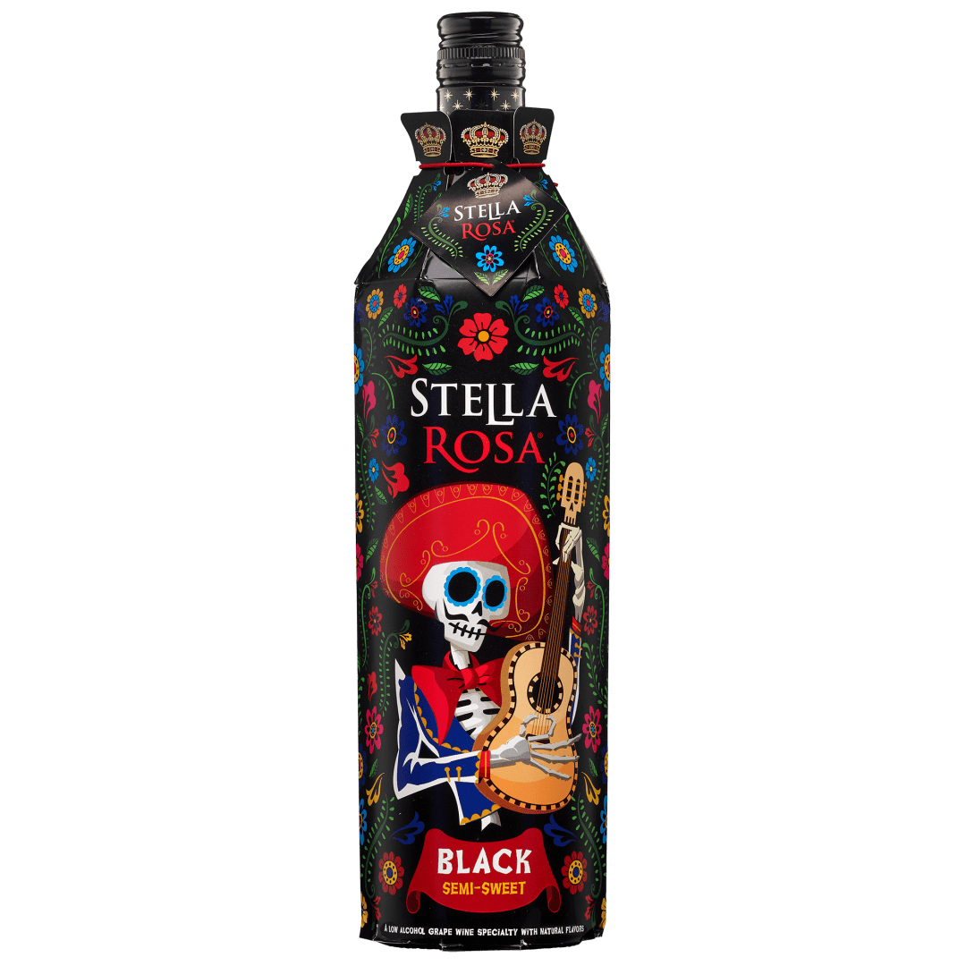 Stella Rosa Black Semi-Sparkling Red Wine 2024 DOTD Sleeve (6 per case) 750 ml