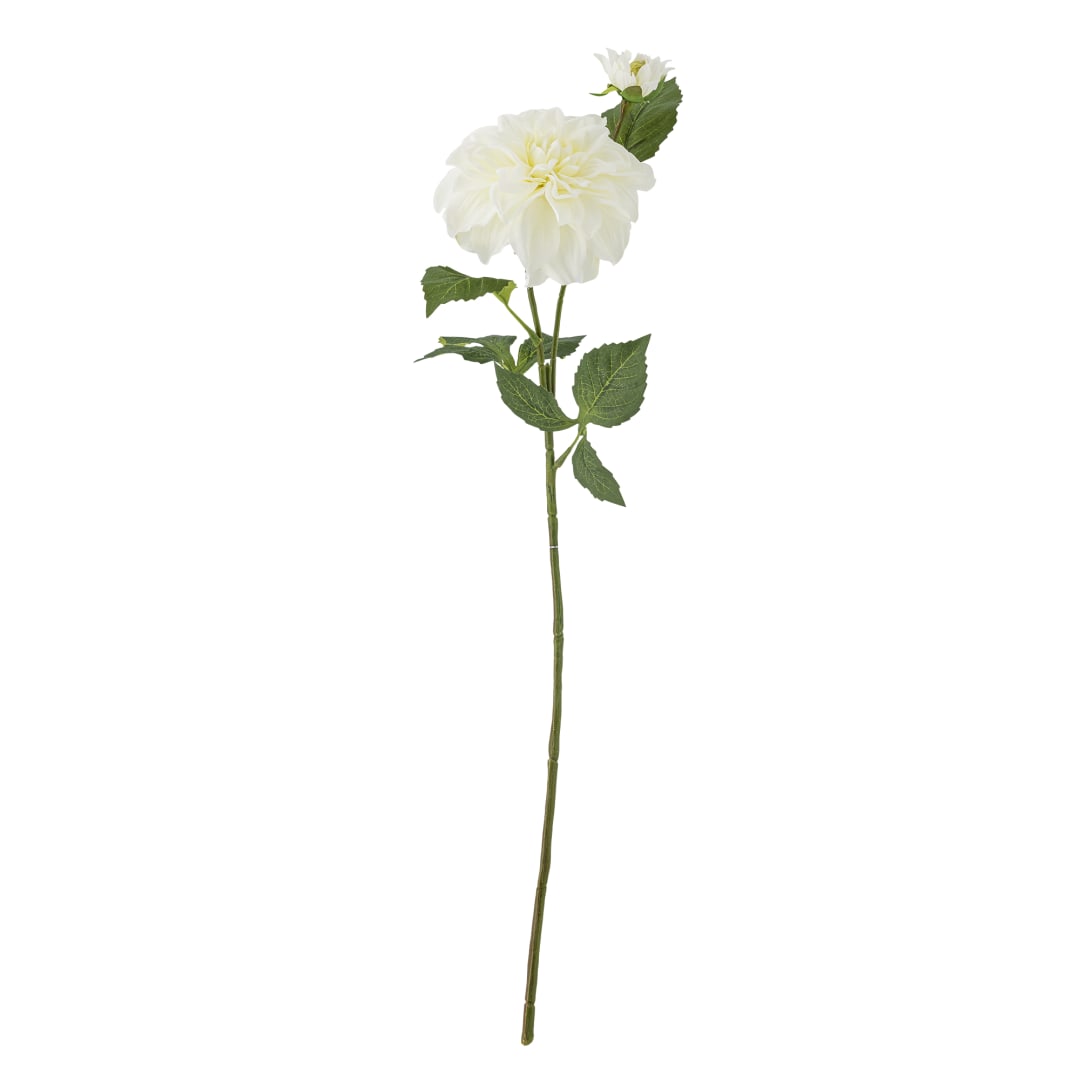 82061518 - Dahlia Stem, White, Artificial Flowers STOCK: 3