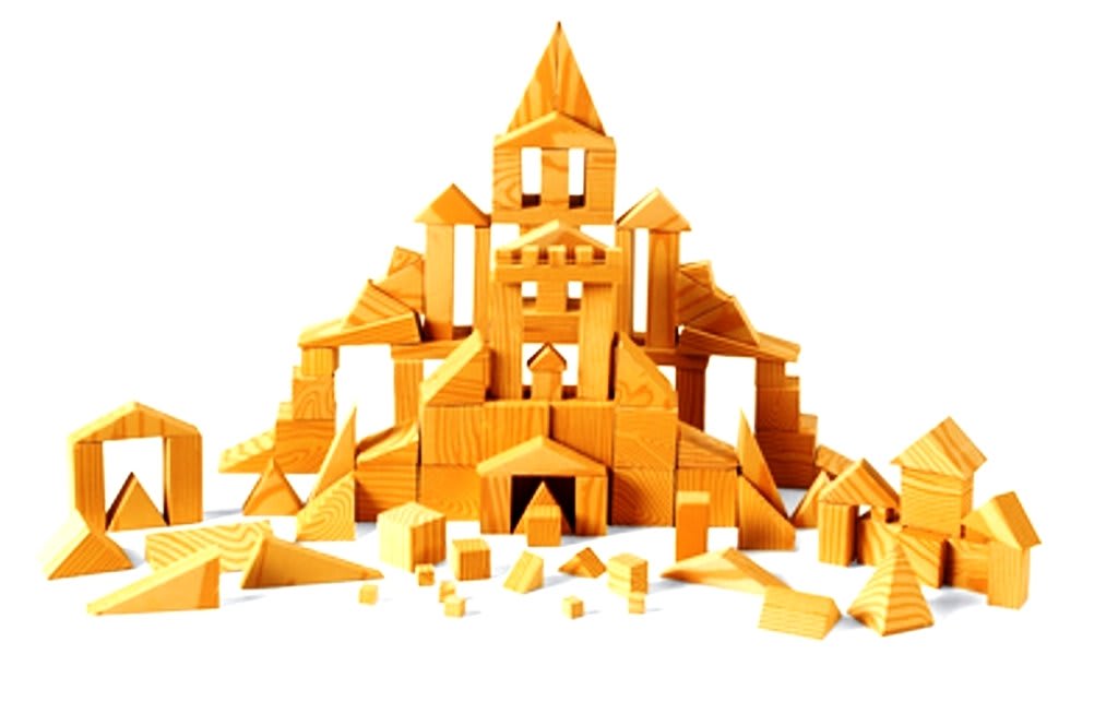 GEOBLOCKS, FOAM WOOD LOOK SET/330