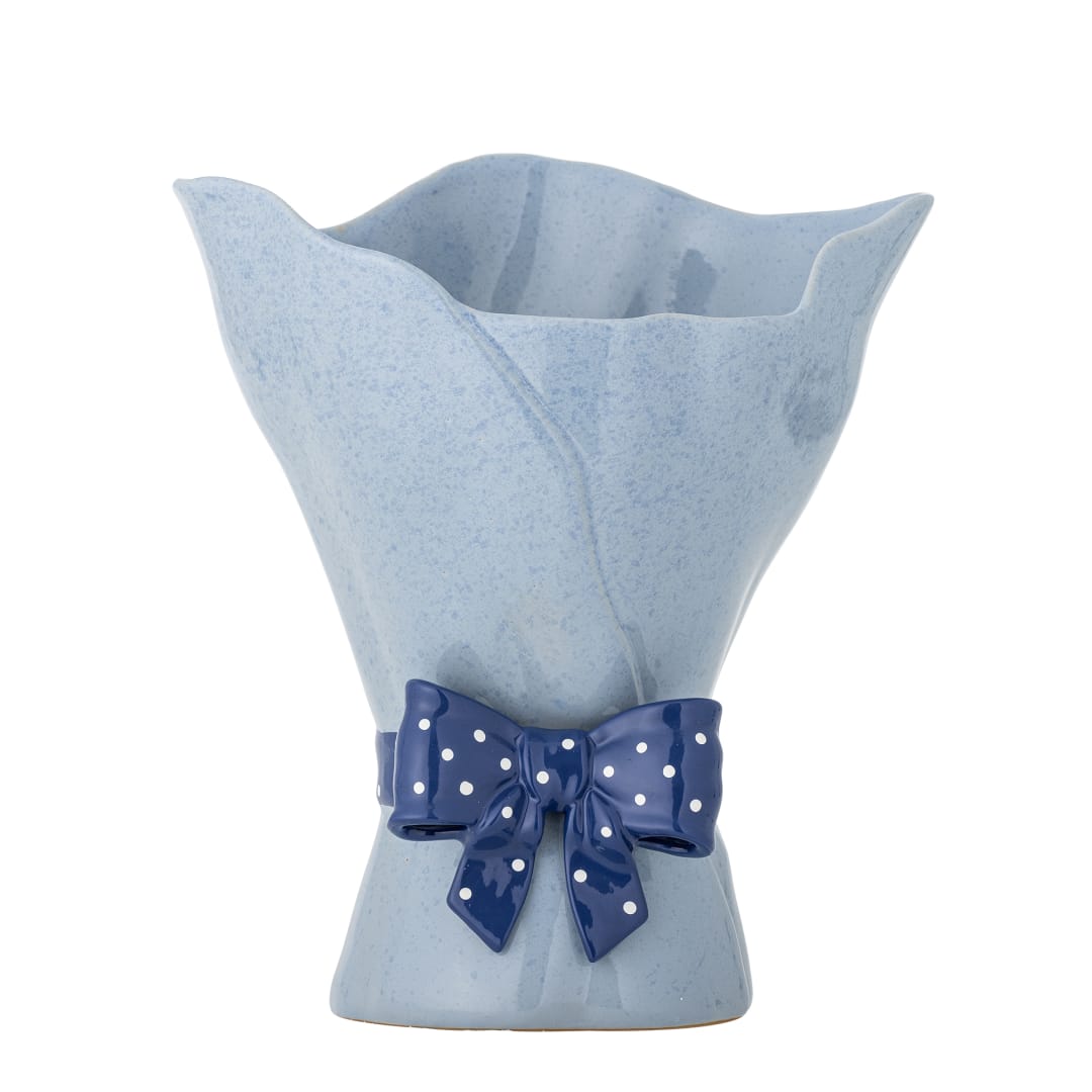 82063171 - Belivia Vase, Blue, Stoneware STOCK: 300