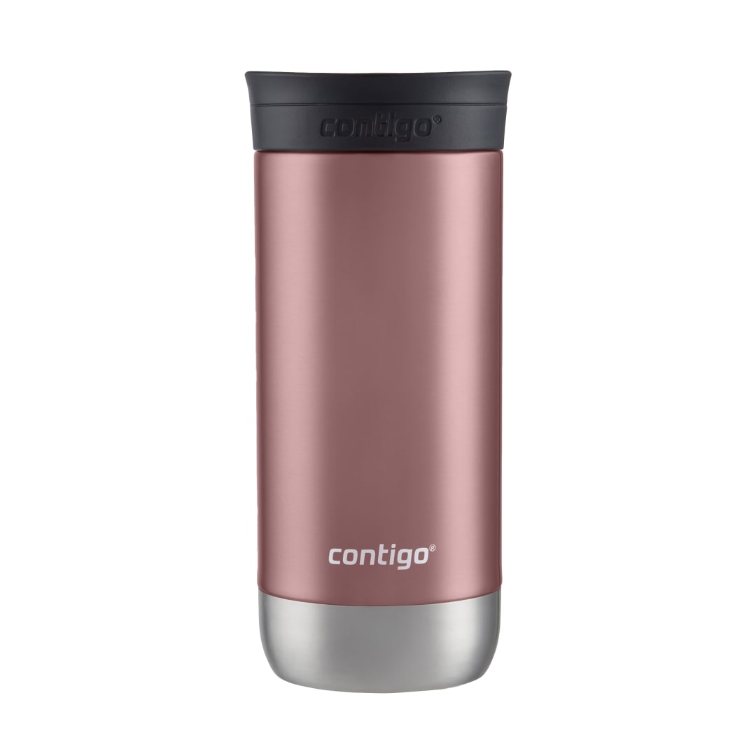Contigo®Huron 2.0 Taza de Viaje de Acero Inoxidable con Tapa SNAPSEAL, 20 oz, Rojizo Suave