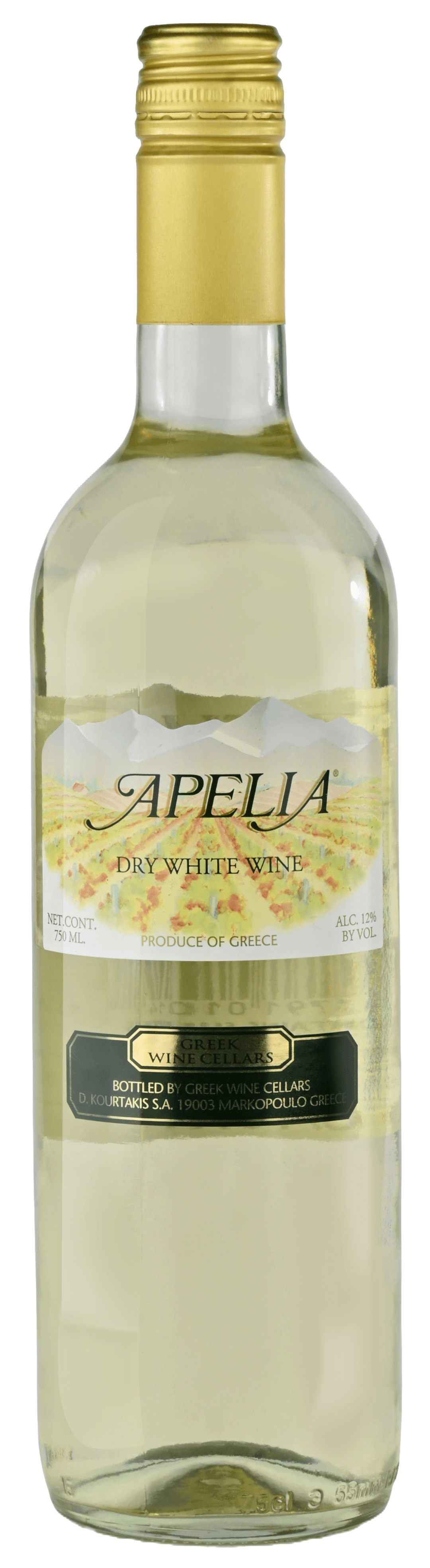 Apelia Dry White 12pk 750ml 24 PRF GLS