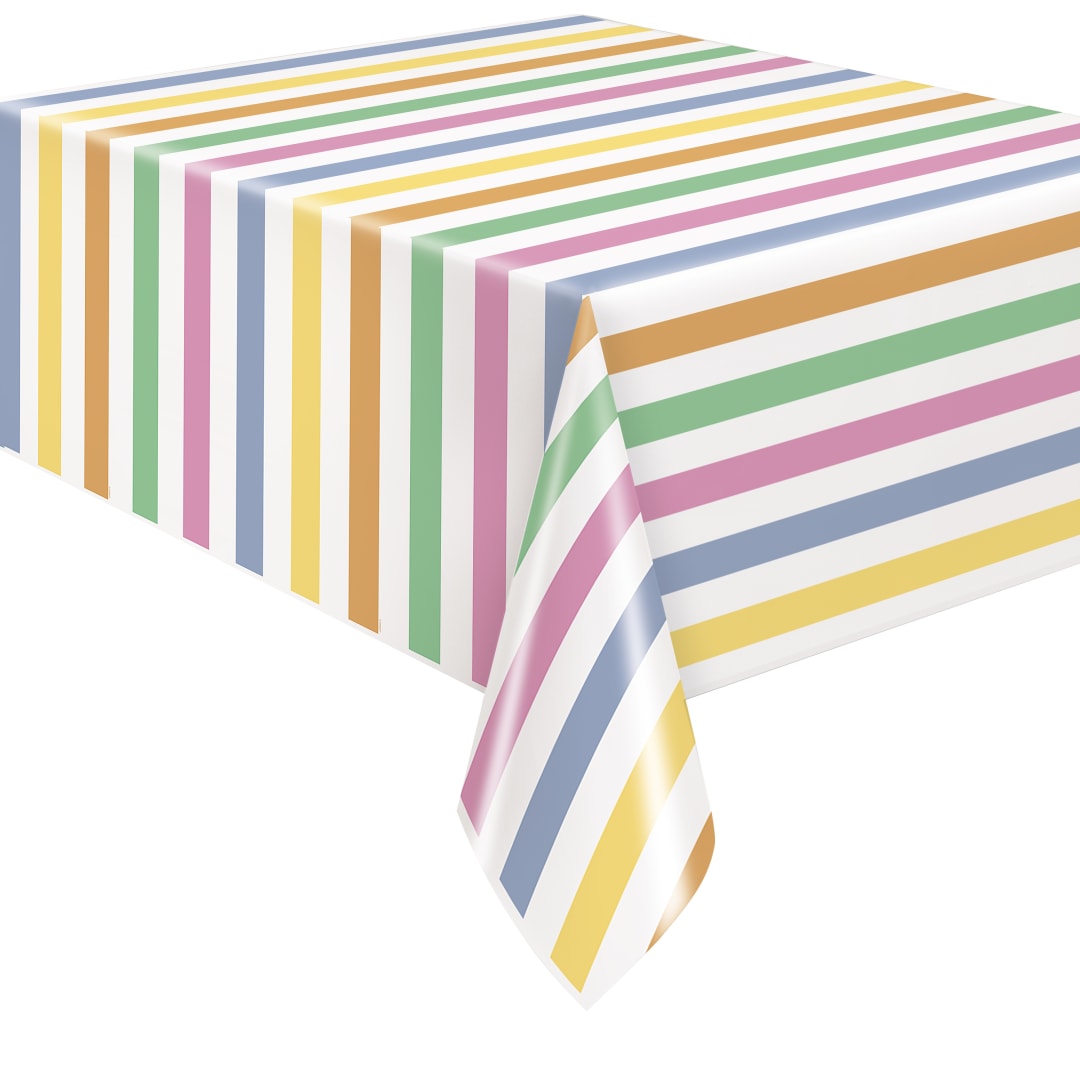 Summer Chic Rectangular Plastic Table Cover, 54" x 84"