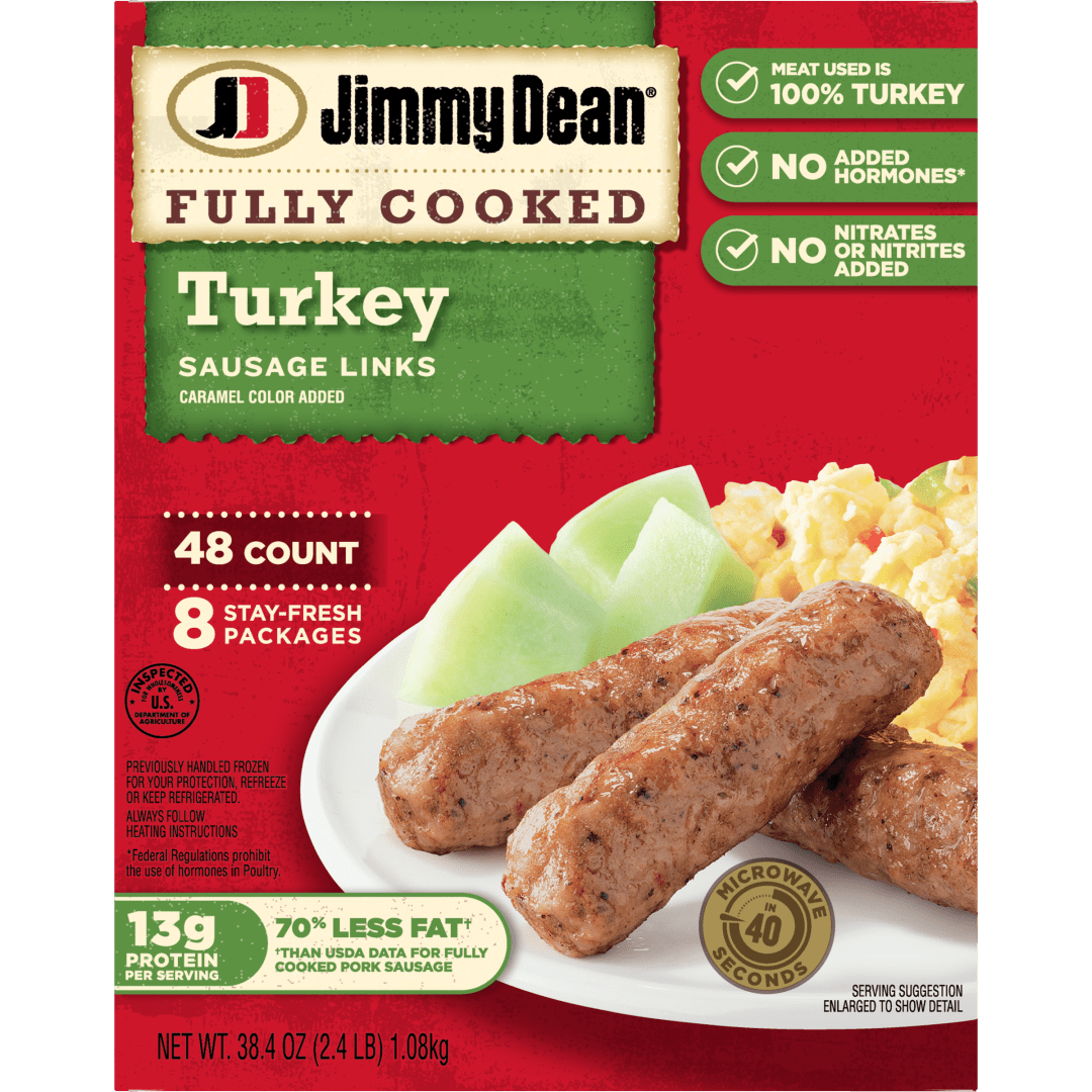 Jimmy Dean® Fully Cooked Breakfast Turkey Sausage Links, 48 Count