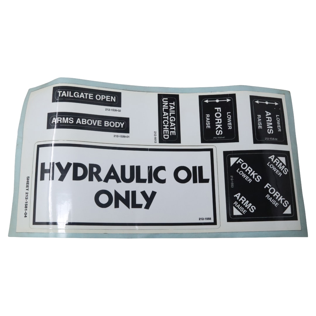 Wastebuilt® Replacement for Heil Decal Sheet 212-1581-004