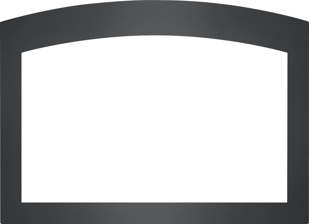 Faceplate - Small Arched 4-Sided, 2.5" Charcoal (for 3-Sided Backerplate) for Oakville™ X4