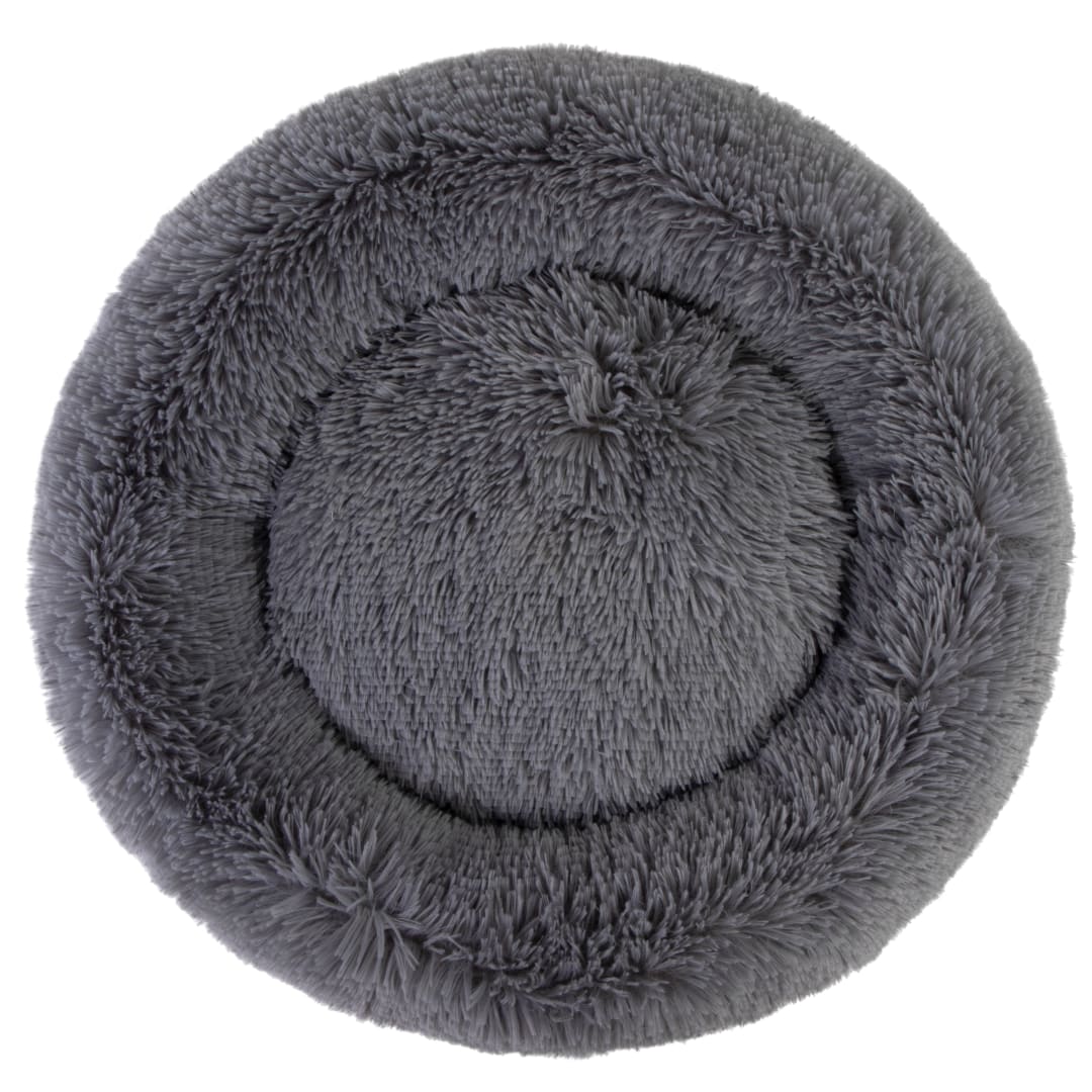 Vibrant Life Eco Cozy Lounger Pet Bed Mattress Edition, Small, 24x24 Long Pile Plush - Gray