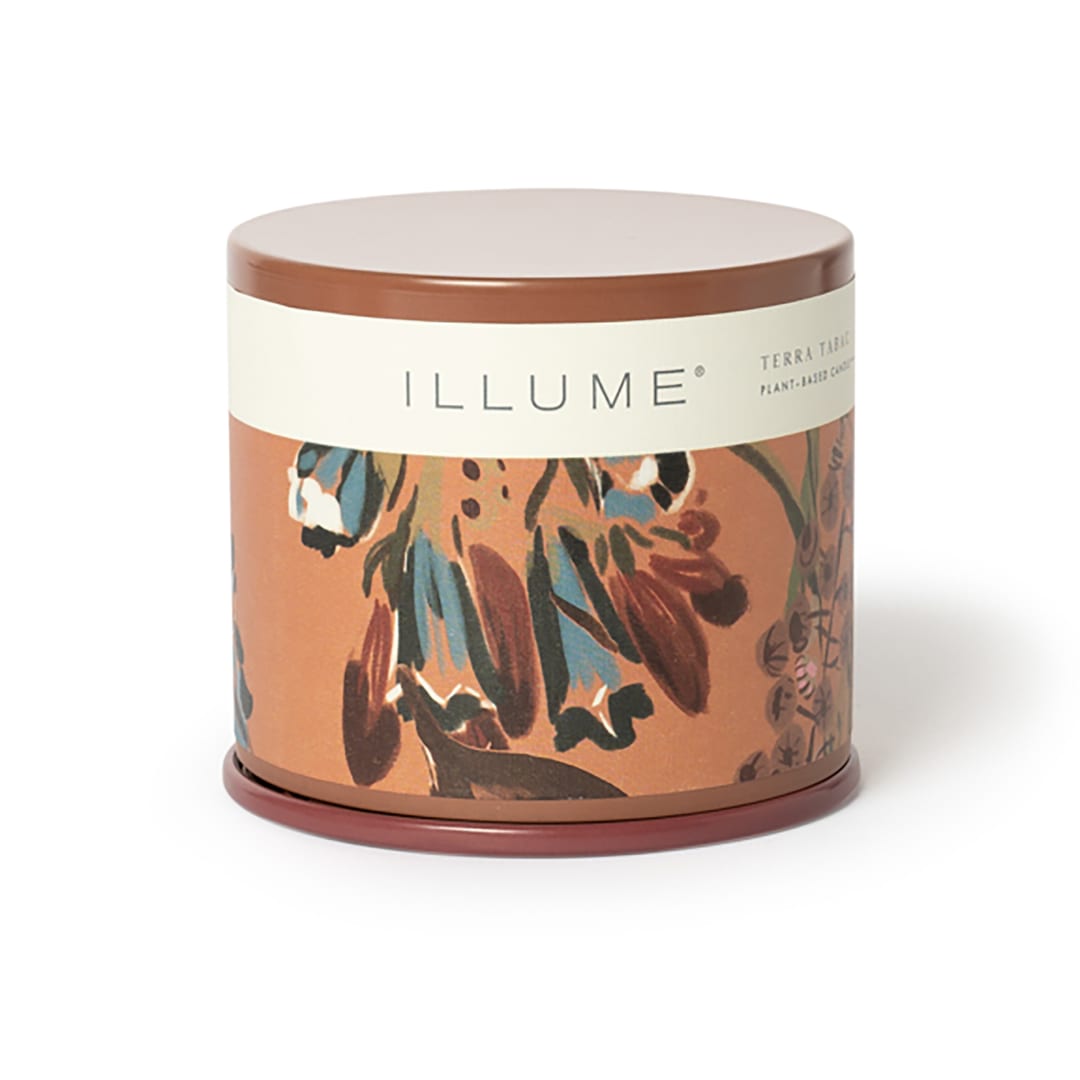 4626300100 - Terra Tabac Vanity Tin Candle, Brown, STOCK: 216