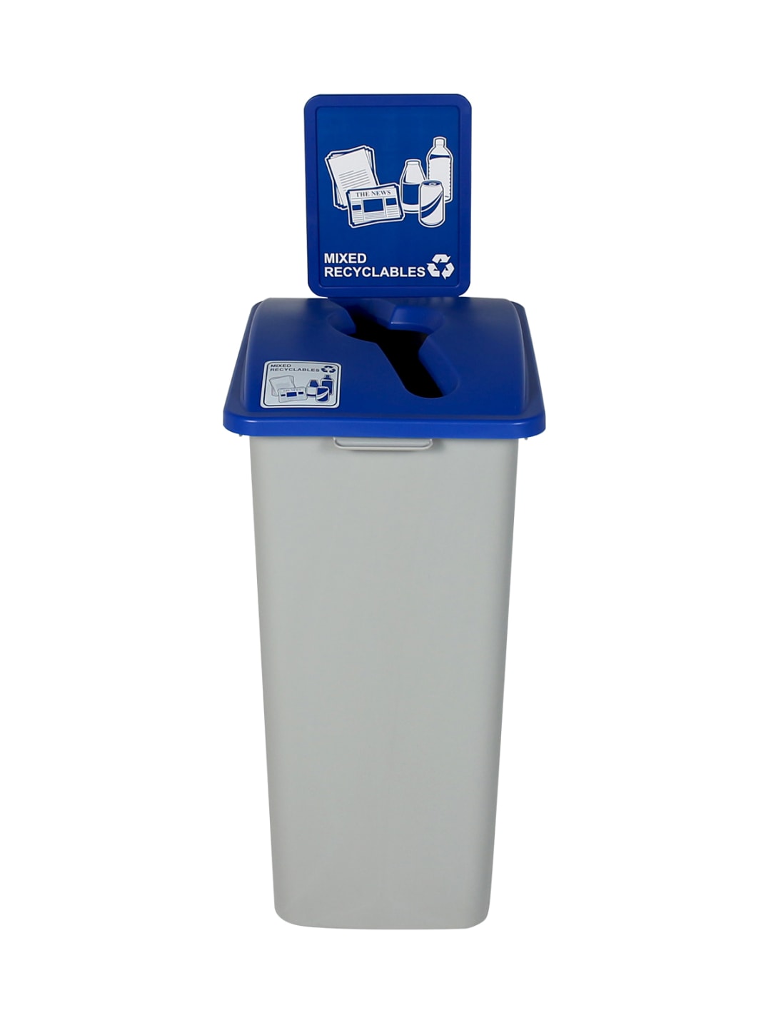 WASTE WATCHER - Single - Kit - Xl - Mixed Recyclables - Mixed - Grey-Blue